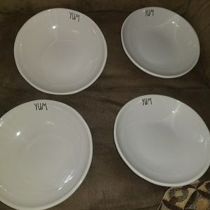Rae Dunn yum pasta bowls